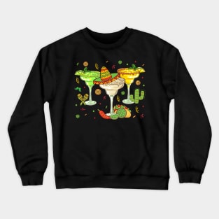 Mexican Margarita Glasses Crewneck Sweatshirt